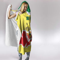 Custom Senegal Beach Soccer 2025 Hooded Blanket Allez Lions de la Teranga