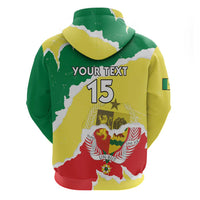 Custom Senegal Beach Soccer 2025 Hoodie Allez Lions de la Teranga