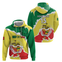 Custom Senegal Beach Soccer 2025 Hoodie Allez Lions de la Teranga