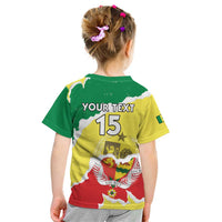 Custom Senegal Beach Soccer 2025 Kid T Shirt Allez Lions de la Teranga