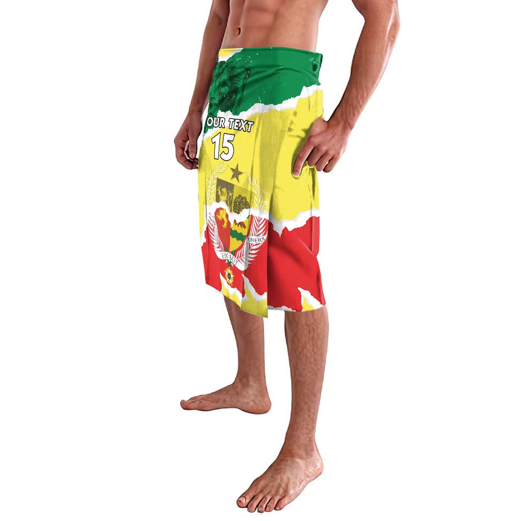 Custom Senegal Beach Soccer 2025 Lavalava Allez Lions de la Teranga