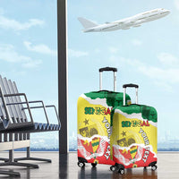 Custom Senegal Beach Soccer 2025 Luggage Cover Allez Lions de la Teranga