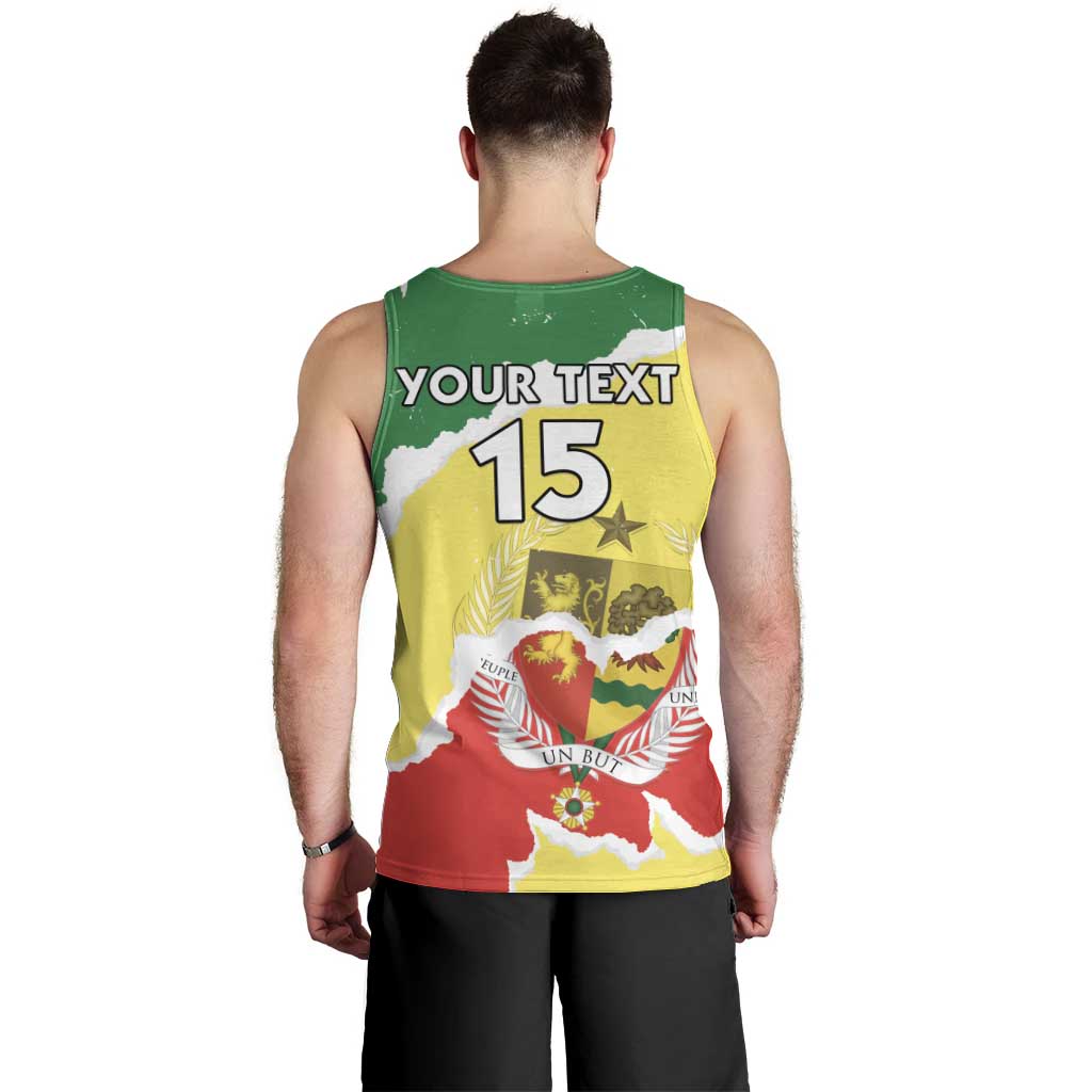 Custom Senegal Beach Soccer 2025 Men Tank Top Allez Lions de la Teranga