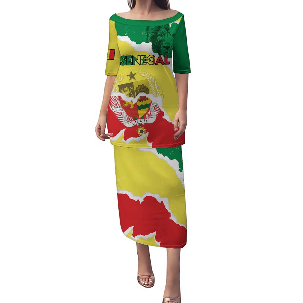 Custom Senegal Beach Soccer 2025 Puletasi Allez Lions de la Teranga