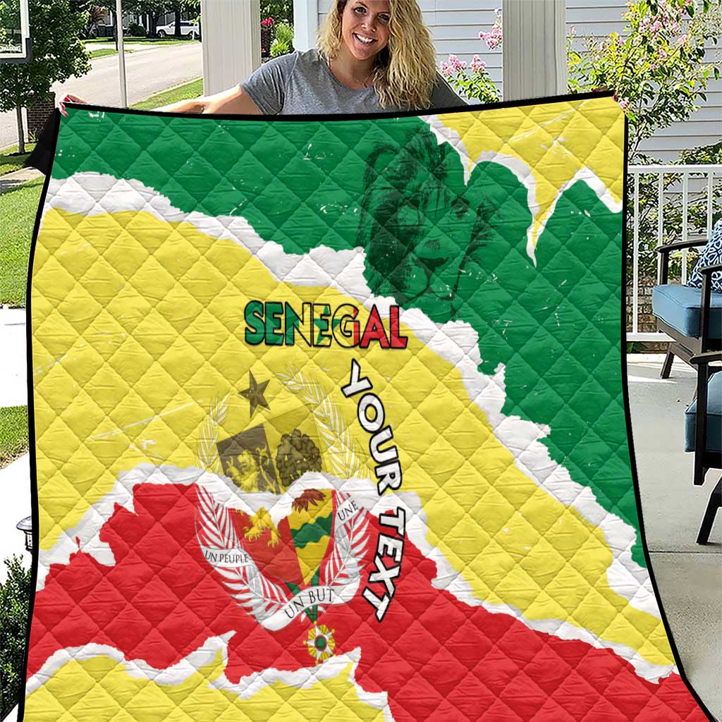 Custom Senegal Beach Soccer 2025 Quilt Allez Lions de la Teranga