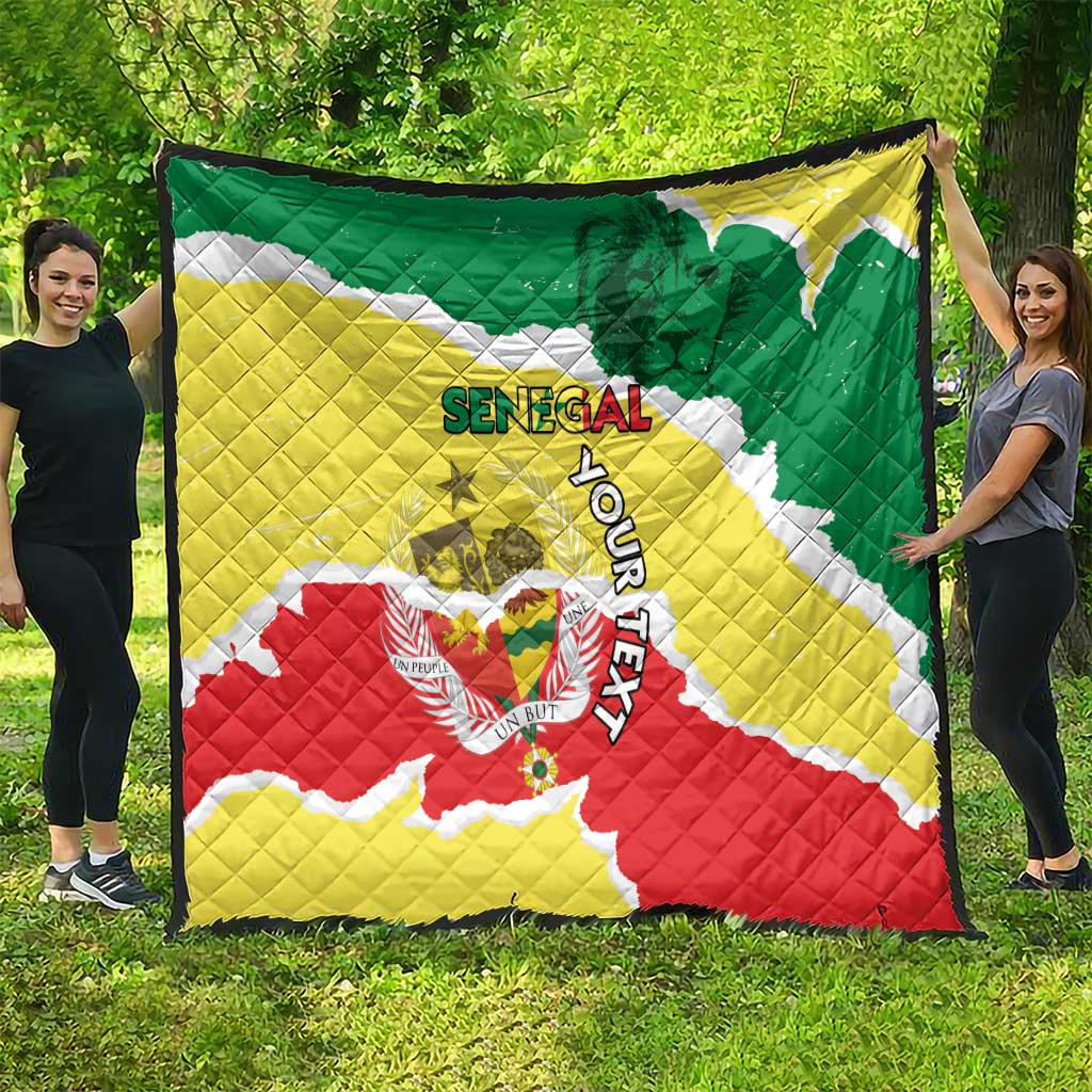 Custom Senegal Beach Soccer 2025 Quilt Allez Lions de la Teranga