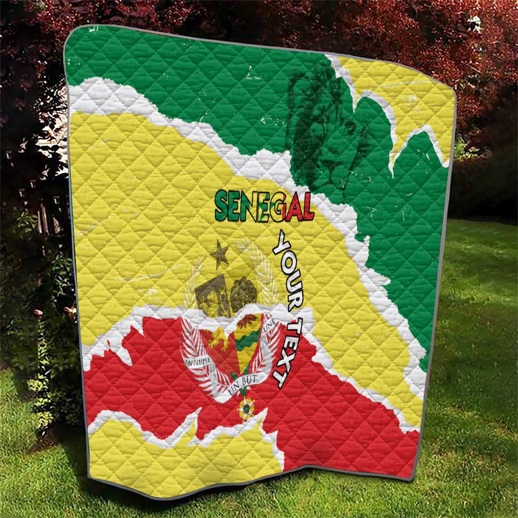 Custom Senegal Beach Soccer 2025 Quilt Allez Lions de la Teranga