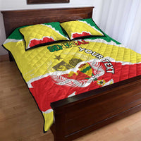 Custom Senegal Beach Soccer 2025 Quilt Bed Set Allez Lions de la Teranga