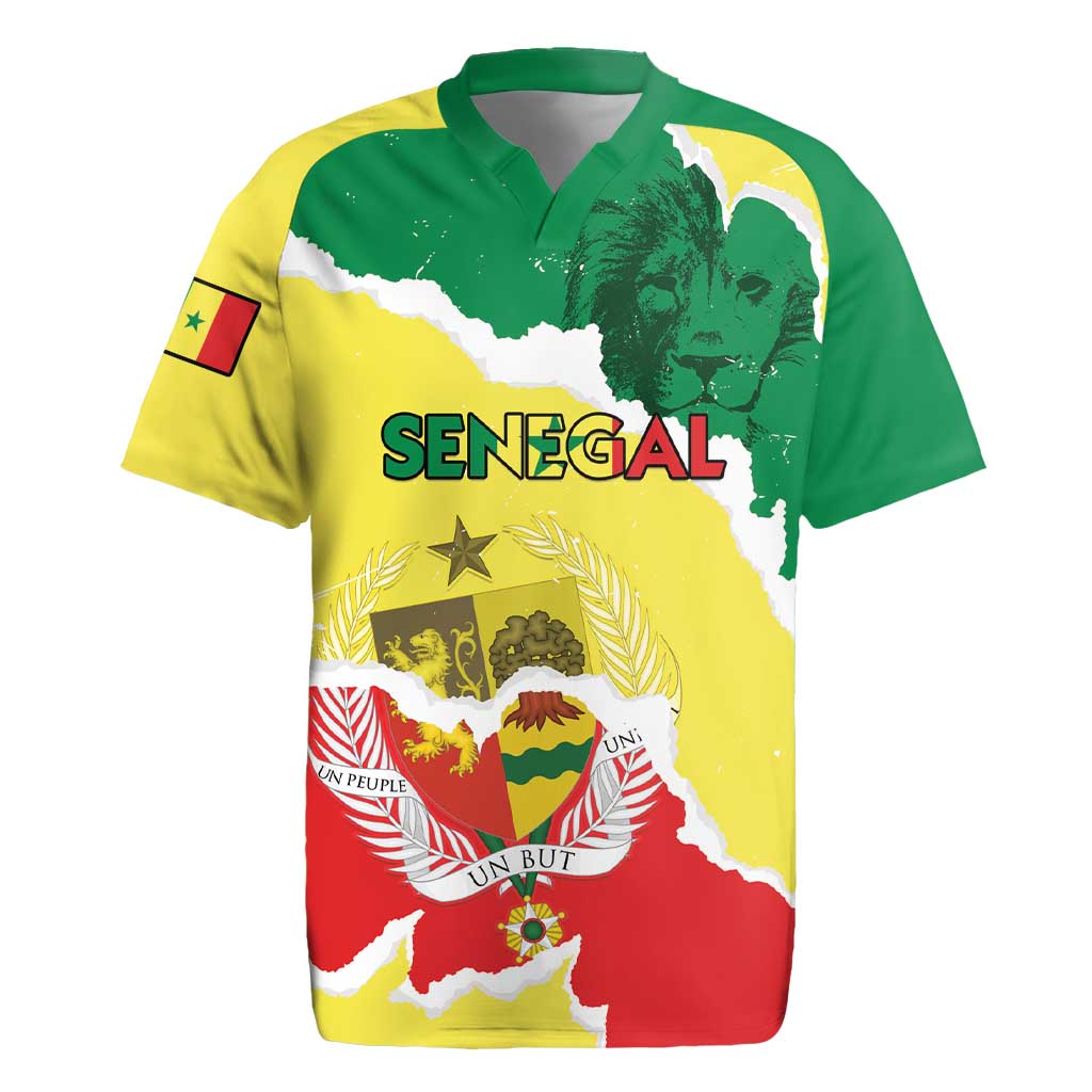 Custom Senegal Beach Soccer 2025 Rugby Jersey Allez Lions de la Teranga