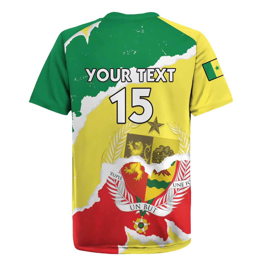Custom Senegal Beach Soccer 2025 Rugby Jersey Allez Lions de la Teranga