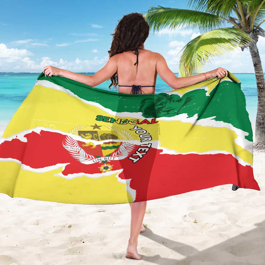 Custom Senegal Beach Soccer 2025 Sarong Allez Lions de la Teranga