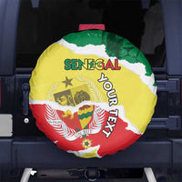Custom Senegal Beach Soccer 2025 Spare Tire Cover Allez Lions de la Teranga