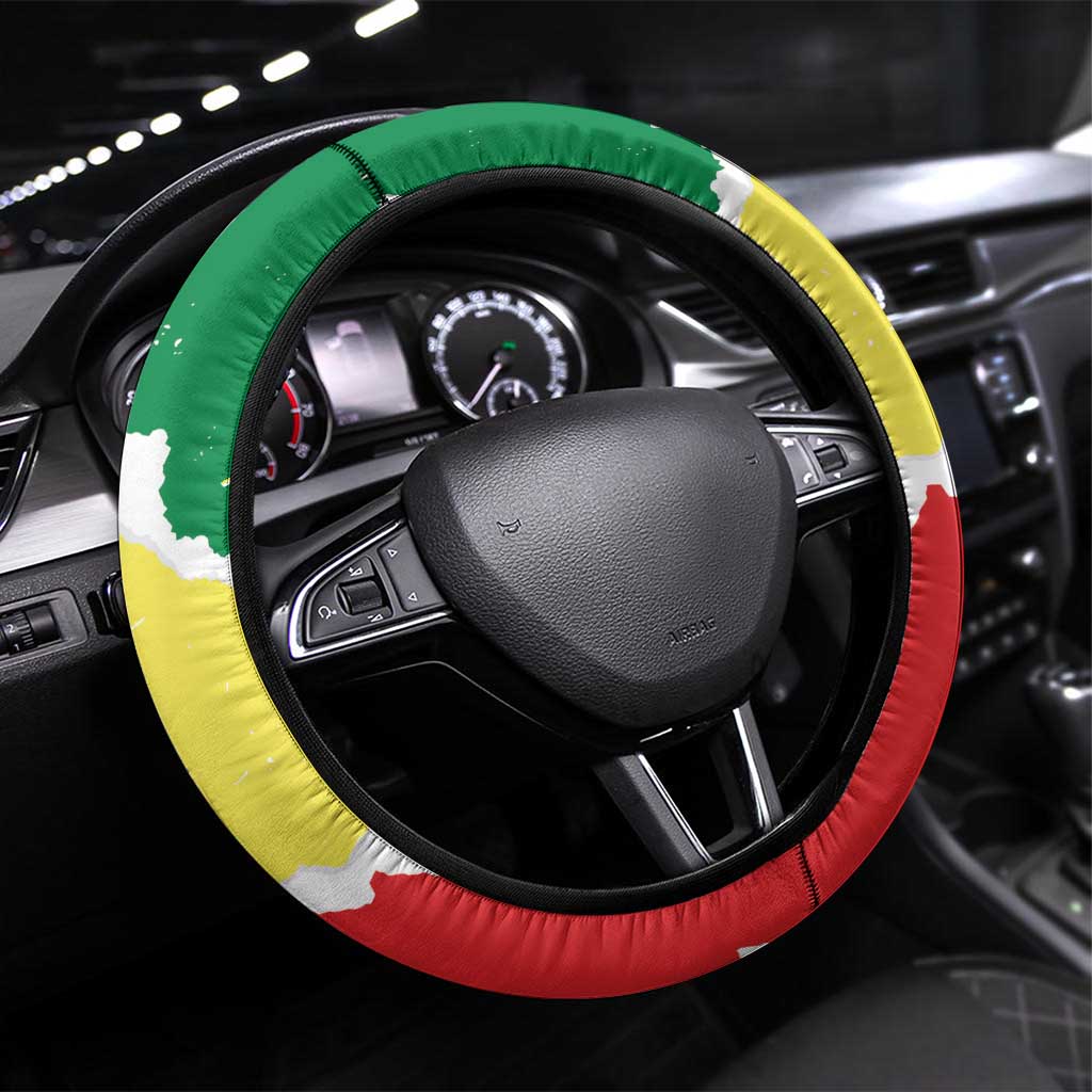 Senegal Beach Soccer 2025 Steering Wheel Cover Allez Lions de la Teranga