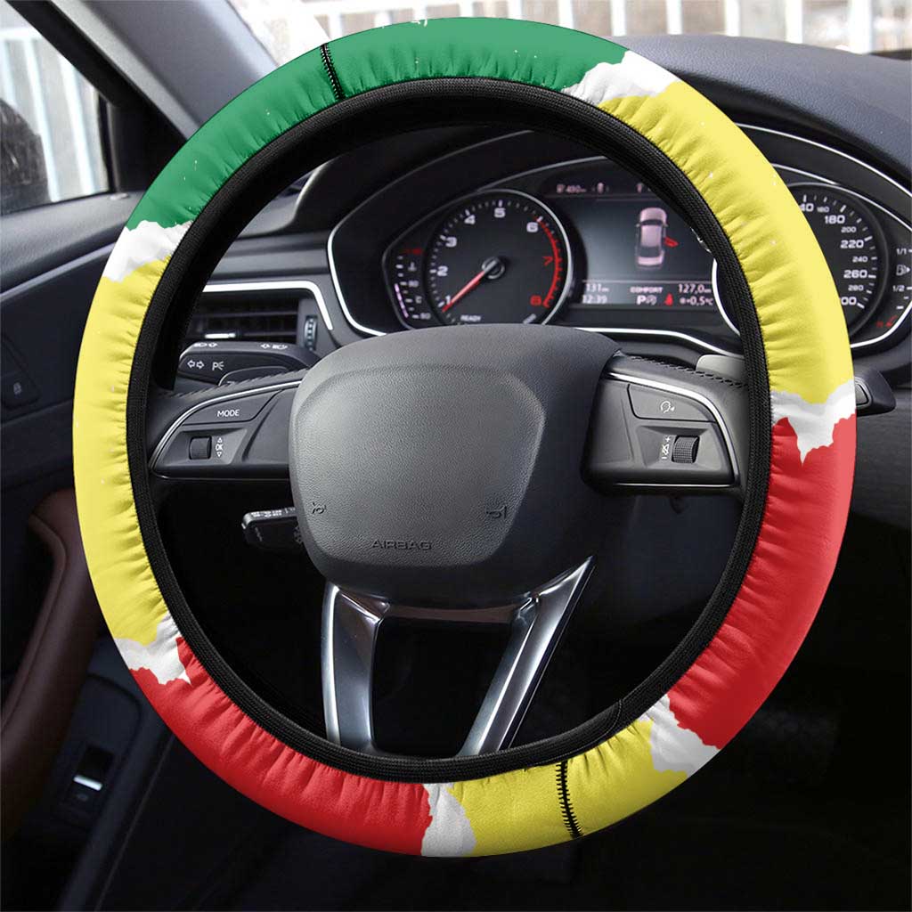 Senegal Beach Soccer 2025 Steering Wheel Cover Allez Lions de la Teranga