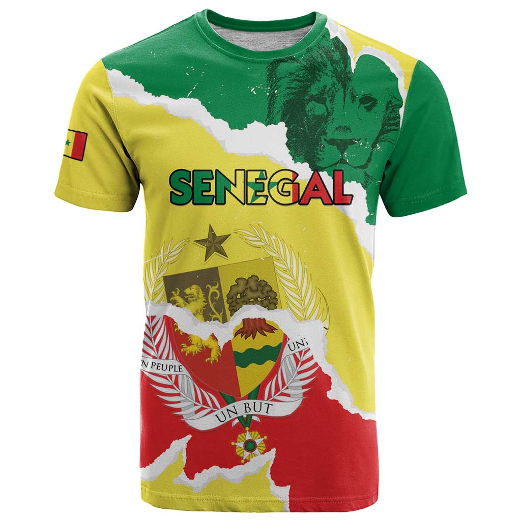 Custom Senegal Beach Soccer 2025 T Shirt Allez Lions de la Teranga
