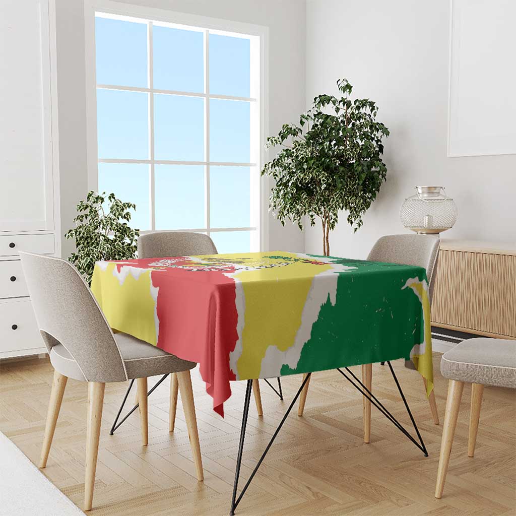 Custom Senegal Beach Soccer 2025 Tablecloth Allez Lions de la Teranga