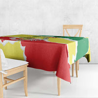 Custom Senegal Beach Soccer 2025 Tablecloth Allez Lions de la Teranga