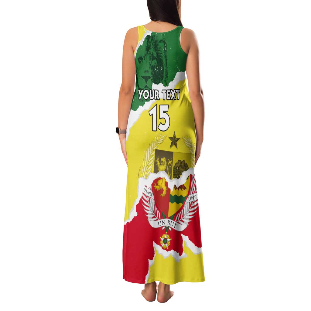 Custom Senegal Beach Soccer 2025 Tank Maxi Dress Allez Lions de la Teranga