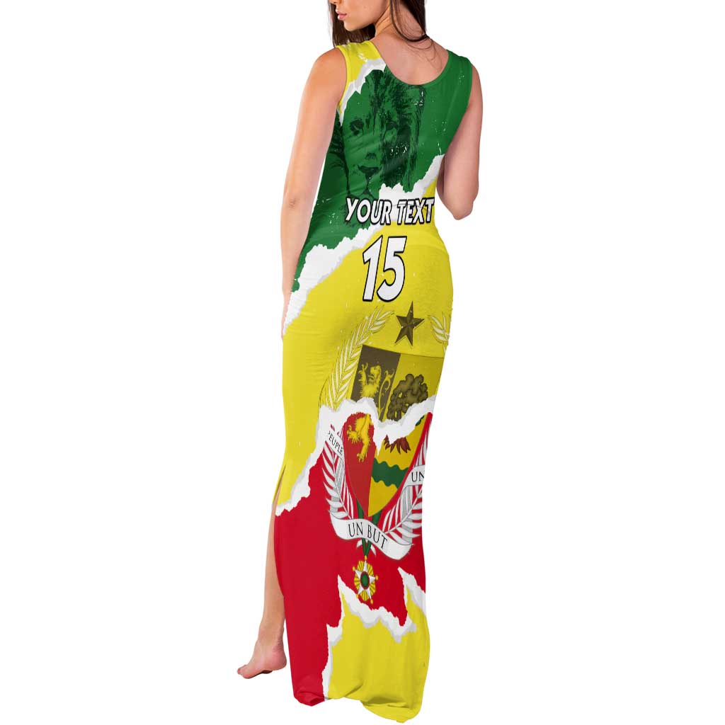 Custom Senegal Beach Soccer 2025 Tank Maxi Dress Allez Lions de la Teranga