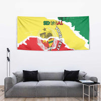 Custom Senegal Beach Soccer 2025 Tapestry Allez Lions de la Teranga