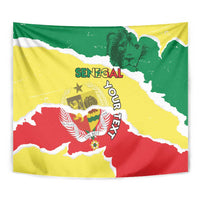 Custom Senegal Beach Soccer 2025 Tapestry Allez Lions de la Teranga