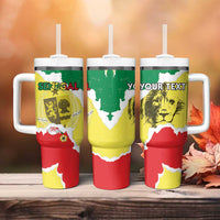 Custom Senegal Beach Soccer 2025 Tumbler With Handle Allez Lions de la Teranga