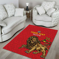 Custom Ethiopia Football Area Rug Come On Walia Ibex