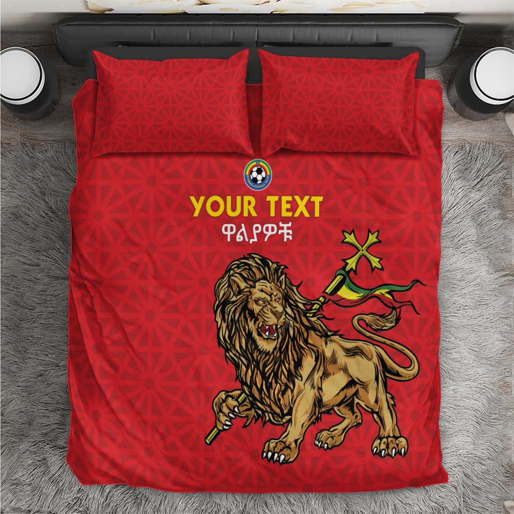 Custom Ethiopia Football Bedding Set Come On Walia Ibex
