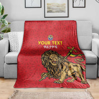 Custom Ethiopia Football Blanket Come On Walia Ibex
