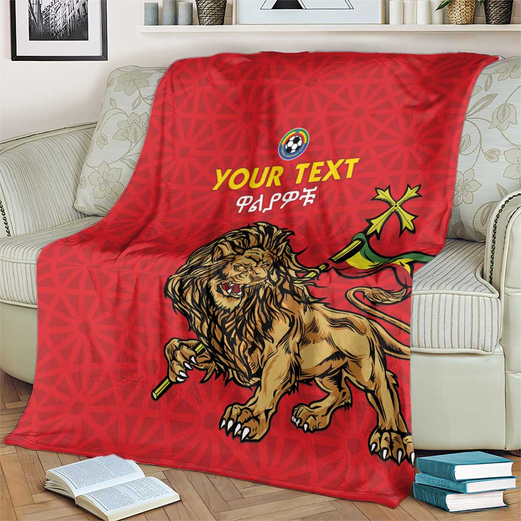 Custom Ethiopia Football Blanket Come On Walia Ibex