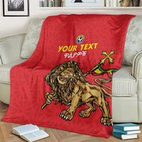 Custom Ethiopia Football Blanket Come On Walia Ibex