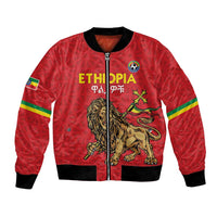 Custom Ethiopia Football Bomber Jacket Come On Walia Ibex