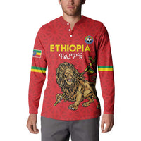 Custom Ethiopia Football Button Sweatshirt Come On Walia Ibex