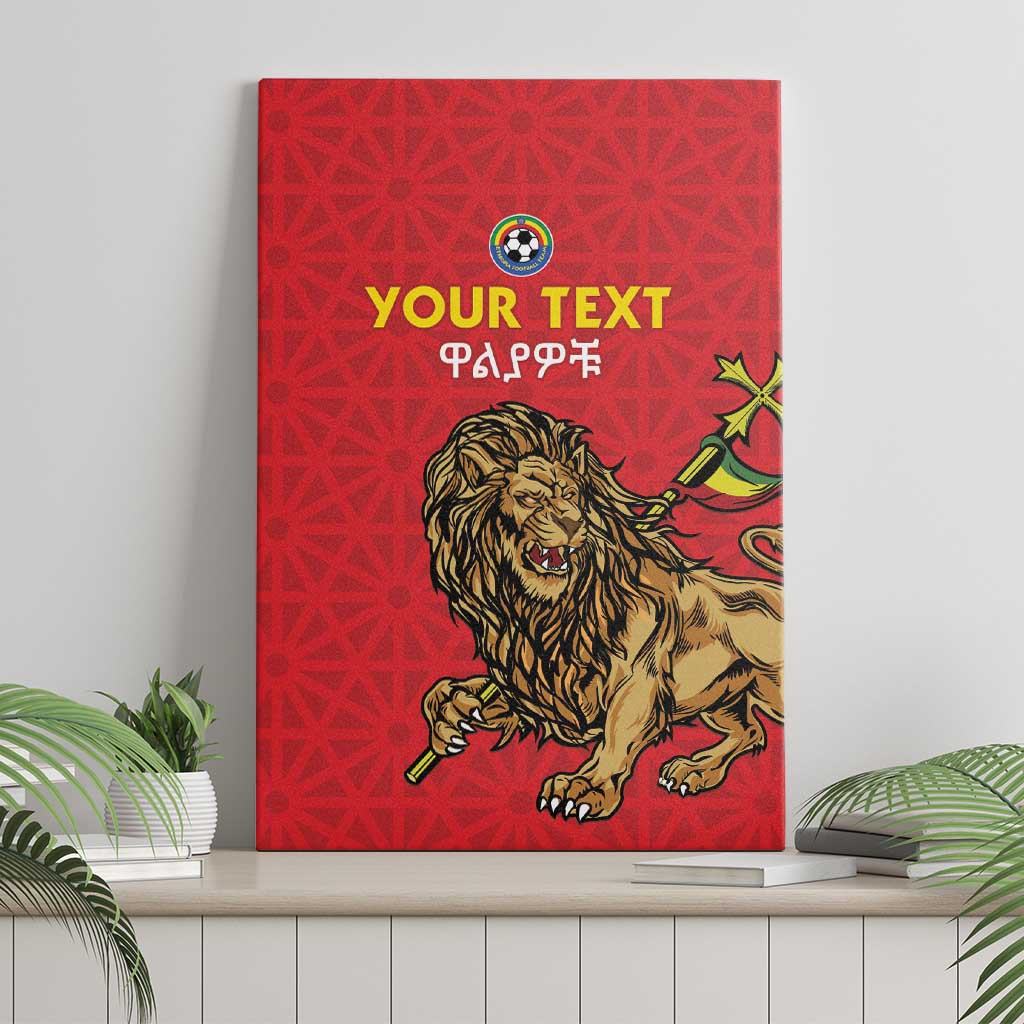 Custom Ethiopia Football Canvas Wall Art Come On Walia Ibex