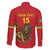 Custom Ethiopia Football Family Matching Off The Shoulder Long Sleeve Dress and Hawaiian Shirt Come On Walia Ibex