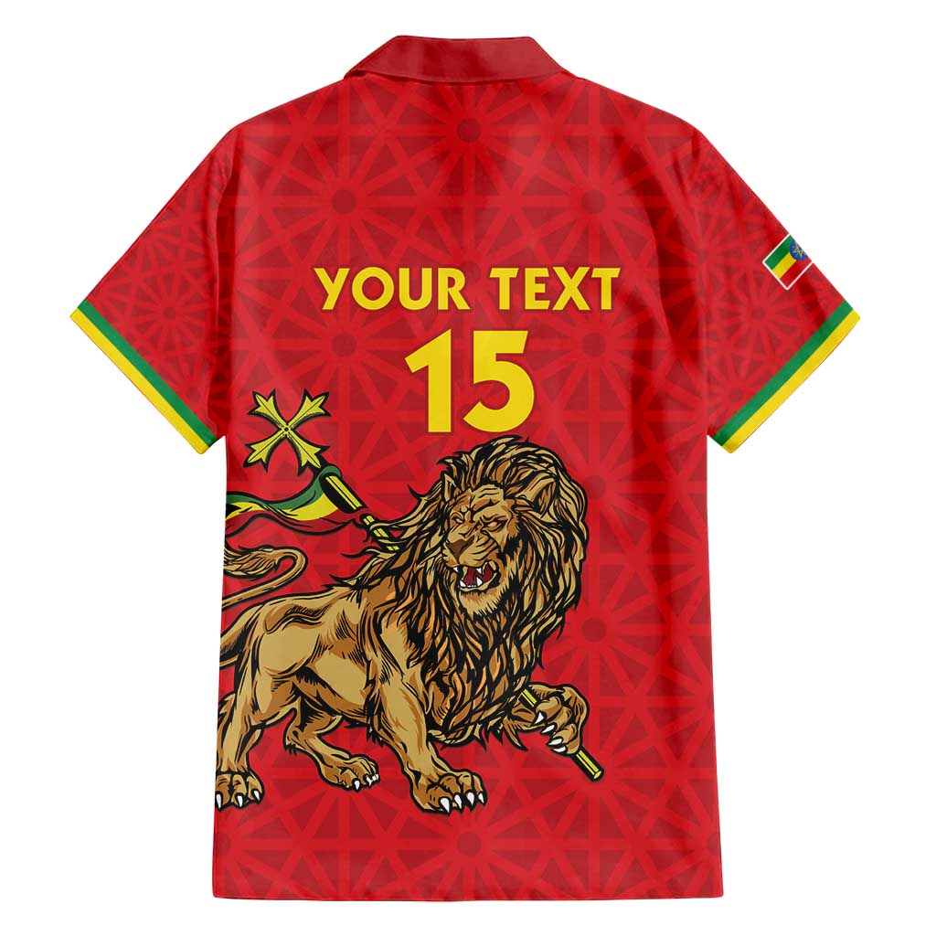 Custom Ethiopia Football Family Matching Puletasi and Hawaiian Shirt Come On Walia Ibex