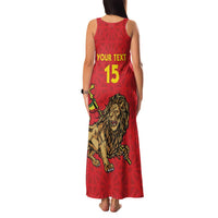 Custom Ethiopia Football Family Matching Tank Maxi Dress and Hawaiian Shirt Come On Walia Ibex