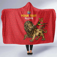Custom Ethiopia Football Hooded Blanket Come On Walia Ibex