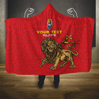 Custom Ethiopia Football Hooded Blanket Come On Walia Ibex