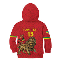 Custom Ethiopia Football Kid Hoodie Come On Walia Ibex