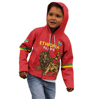 Custom Ethiopia Football Kid Hoodie Come On Walia Ibex