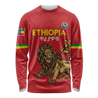 Custom Ethiopia Football Long Sleeve Shirt Come On Walia Ibex