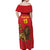Custom Ethiopia Football Off Shoulder Maxi Dress Come On Walia Ibex