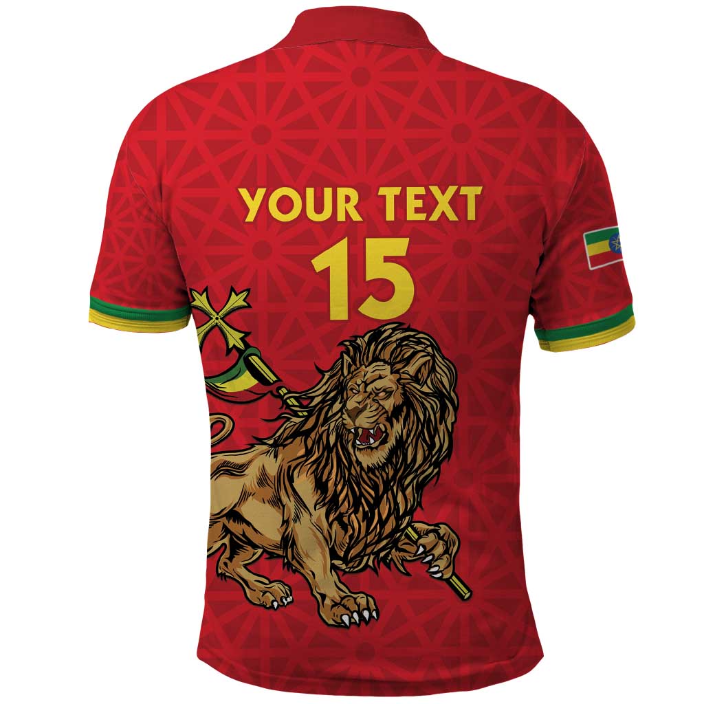 Custom Ethiopia Football Polo Shirt Come On Walia Ibex