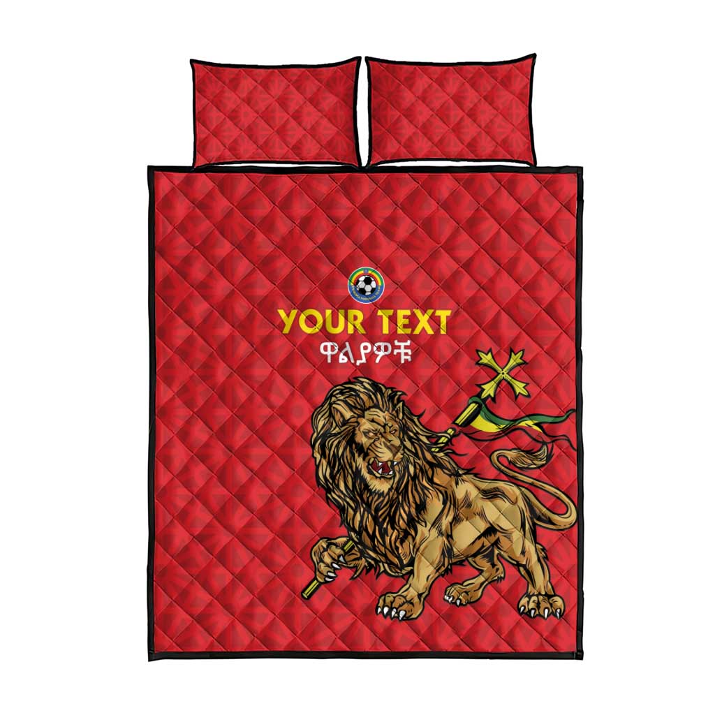 Custom Ethiopia Football Quilt Bed Set Come On Walia Ibex
