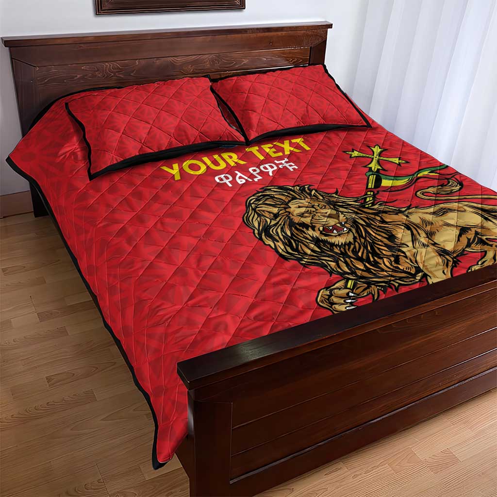 Custom Ethiopia Football Quilt Bed Set Come On Walia Ibex