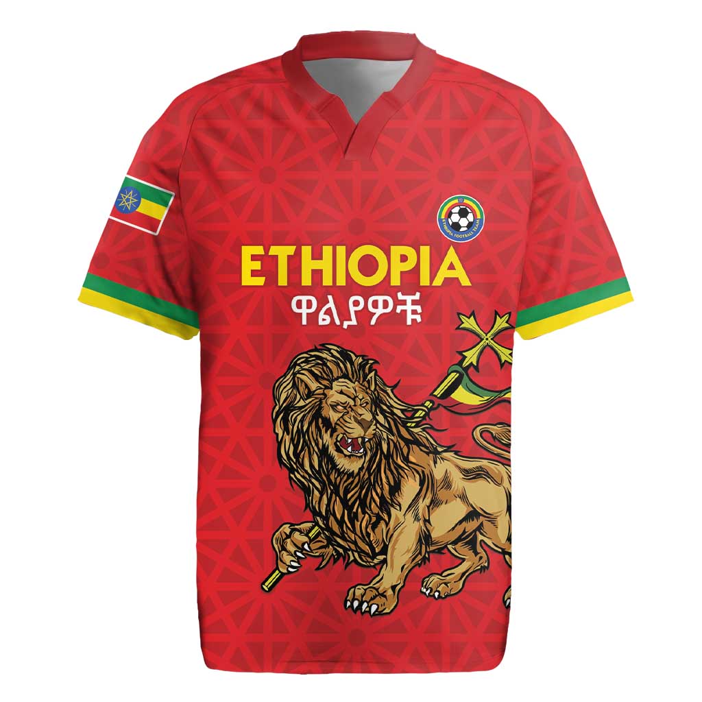 Custom Ethiopia Football Rugby Jersey Come On Walia Ibex