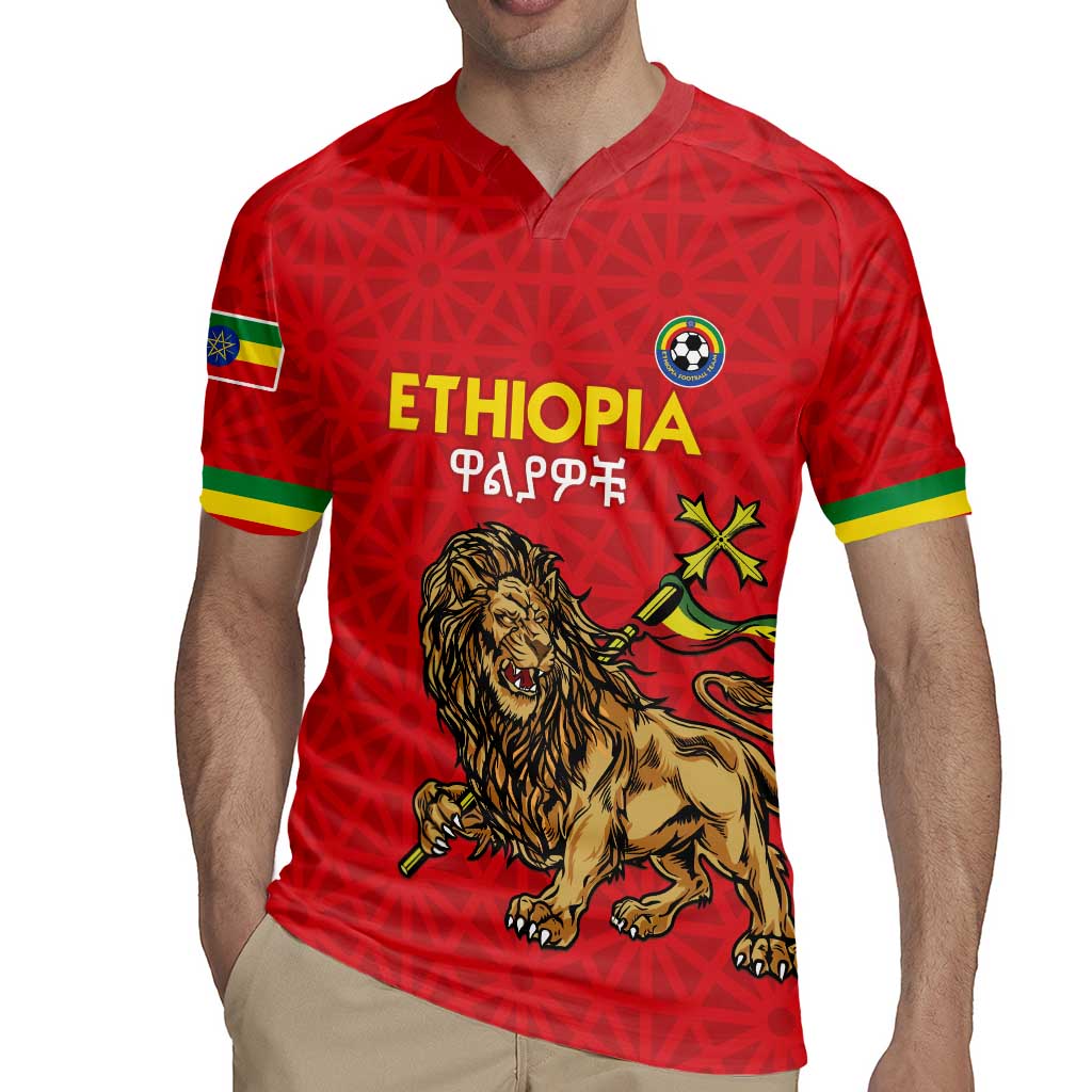 Custom Ethiopia Football Rugby Jersey Come On Walia Ibex