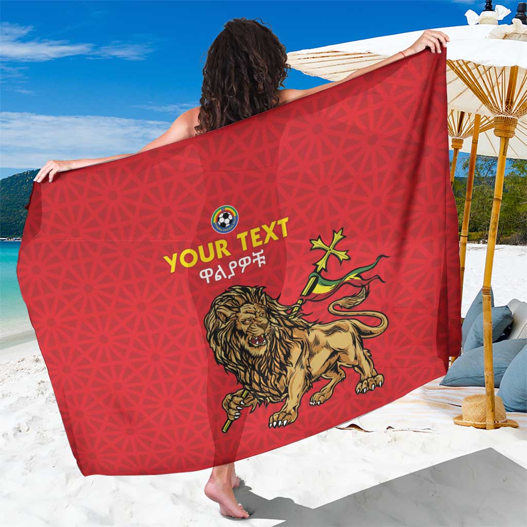 Custom Ethiopia Football Sarong Come On Walia Ibex