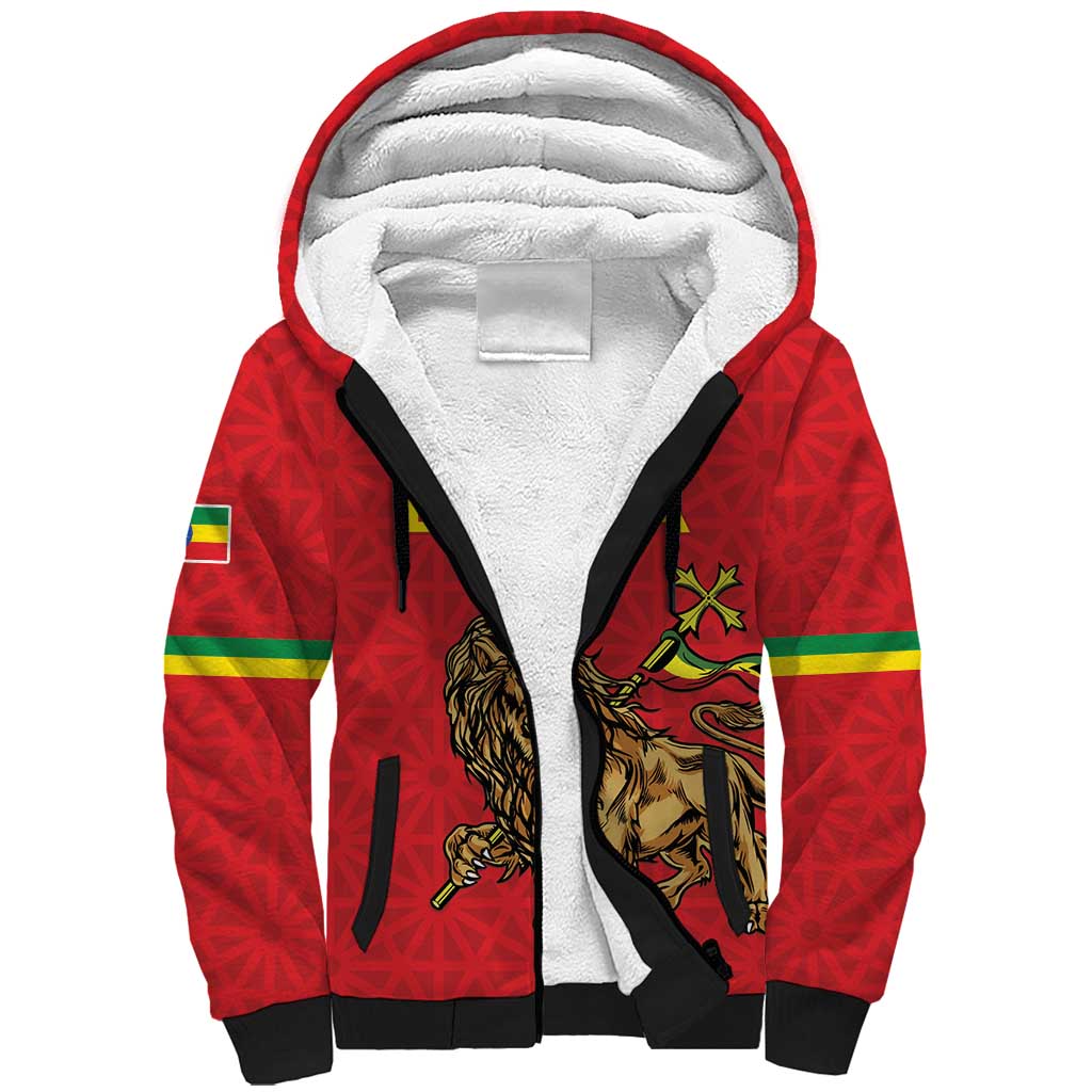 Custom Ethiopia Football Sherpa Hoodie Come On Walia Ibex